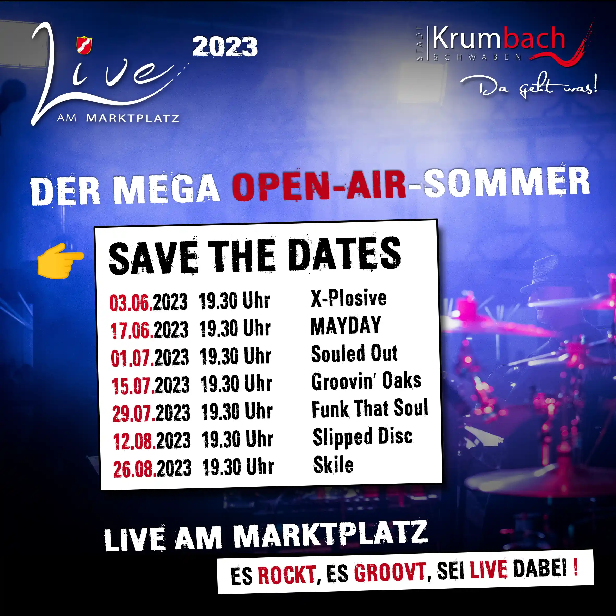 Live am Marktplatz Open Air Summer 2023 Termine